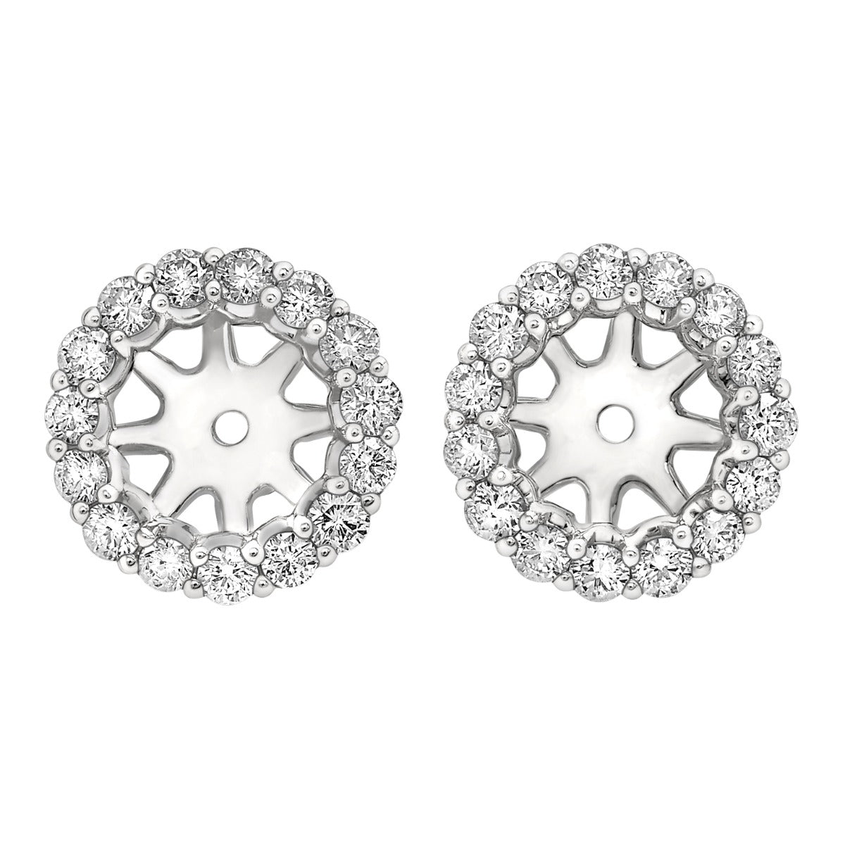 Halo Elegance Lab Grown .5 CTW Diamond Earring Jackets