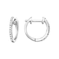 10KT White Gold & Diamond Studded Fashion Earrings  - 1/10 ctw
