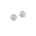 14k White Gold Diamond Earrings