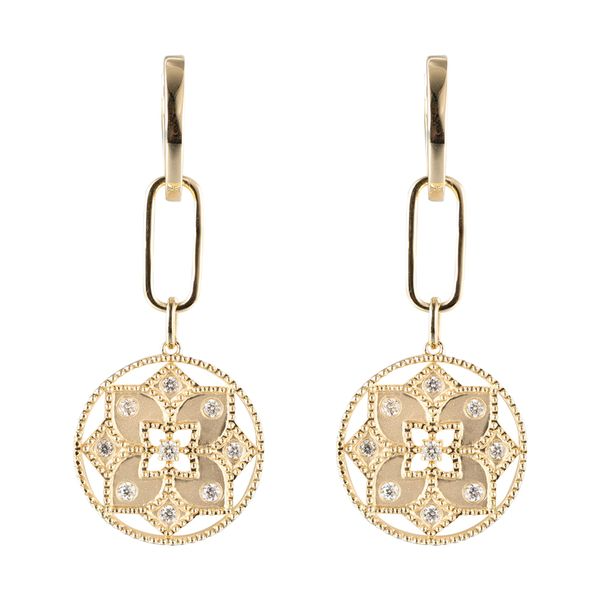 14Kt Yellow Gold Diamond 1/4Ctw Earring