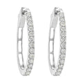 Luminous Grace .25ctw Diamond Oval Hoops