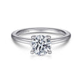 Ali - 14K White Gold Round Diamond Engagement Ring