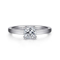 Paula - 14K White Gold Cushion Cut Diamond Engagement Ring