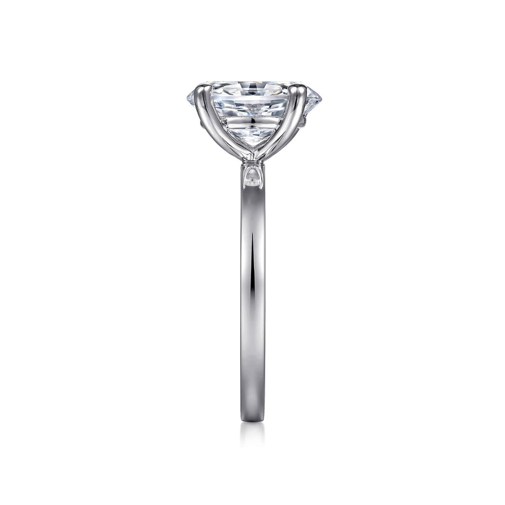 Paula - 14K White Gold Oval Diamond Engagement Ring