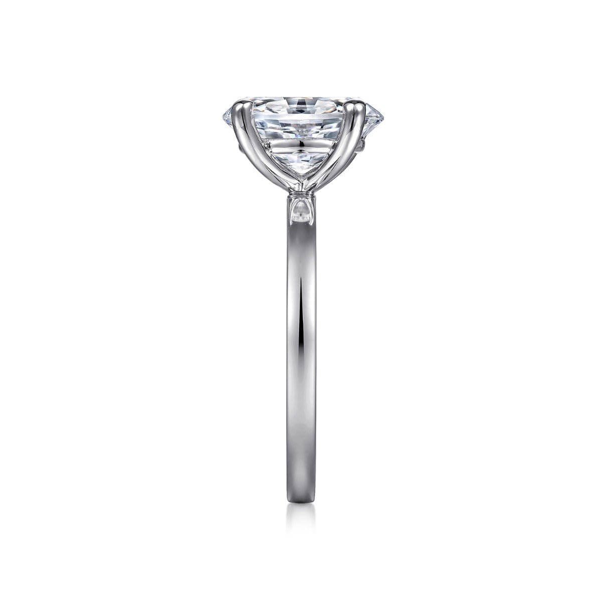 Paula - 14K White Gold Oval Diamond Engagement Ring