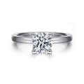 Paula - 14K White Gold Round Semi-Mount Ring