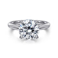 Bambi - 14K White Gold Round Engagement Ring