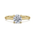Bena - 14K Yellow Gold Round Solitaire Semi-Mount Ring