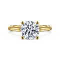 Bravo - 14K Yellow Gold Round Solitaire Semi-Mount Ring