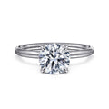 Tiana - 14K White Gold Round Solitaire Semi-Mount Ring