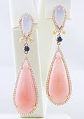 Silk Road Pink Opal Earrings