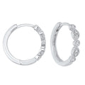GEOMETRIC DIAMOND EARRINGS IN 14K WHITE GOLD