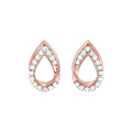 Rose Gold Diamond Earrings