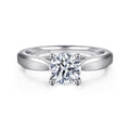 Jamie - 14K White Gold Round Semi-Mount Ring