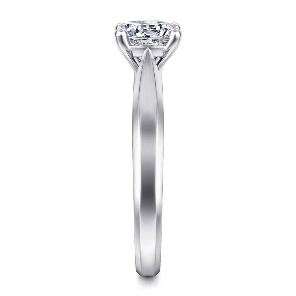 Jamie - 14K White Gold Round Semi-Mount Ring