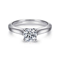 Hunter - 14K White Gold Round Semi-Mount Ring