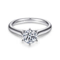 Allie - Platinum Round Semi-Mount Ring