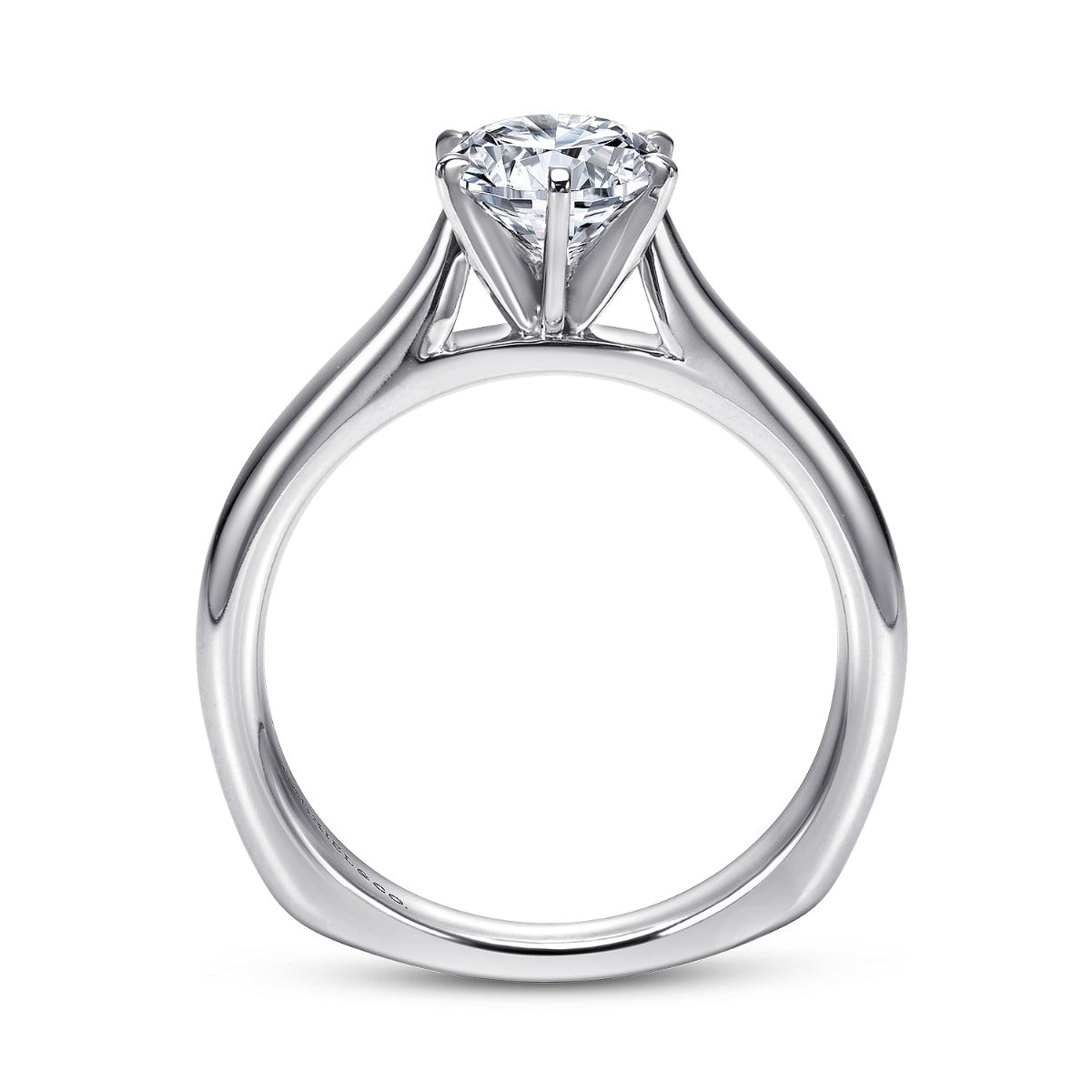 Allie - Platinum Round Semi-Mount Ring