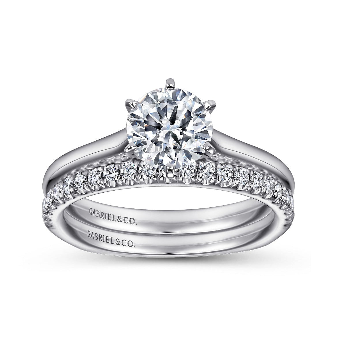 Allie - Platinum Round Semi-Mount Ring