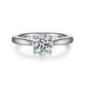 Michelle - 14K White Gold Round Semi-Mount Ring