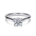 McKinley - 14K White Gold Round Semi-Mount Ring