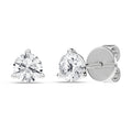 3-Prong Martini Solitaire Stud Earrings (Round)
