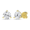 3-Prong Martini Solitaire Stud Earrings (Round)
