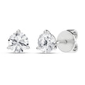3-Prong Martini Solitaire Stud Earrings (Round)