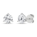 3-Prong Martini Solitaire Stud Earrings (Round)
