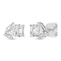Toi Et Moi Stud Earrings (Emerald & Pear)