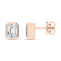 Maven Nerida 14K Rose Gold Emerald Earrings