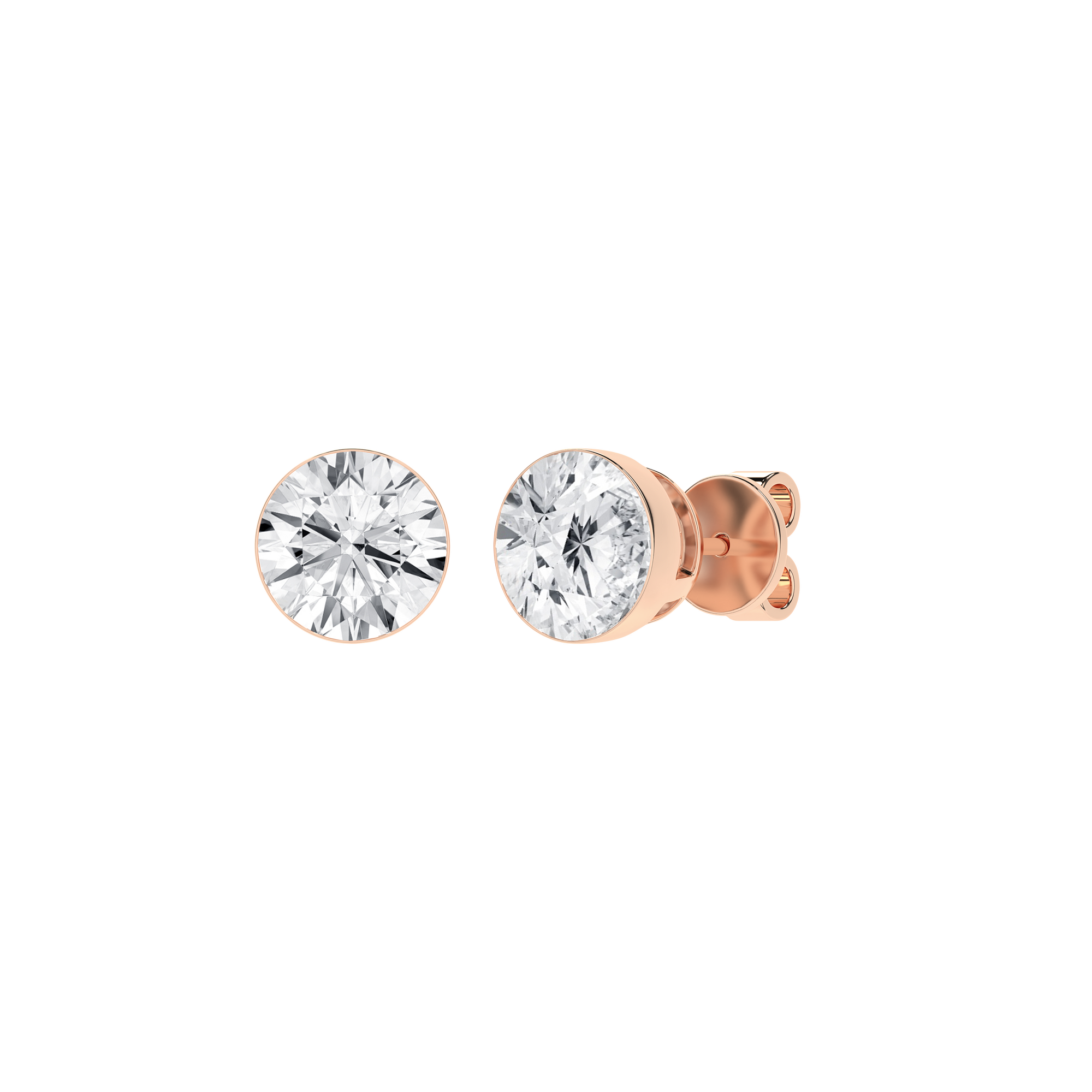 Seamless_x0019_ Solitaire Earrings (Round)