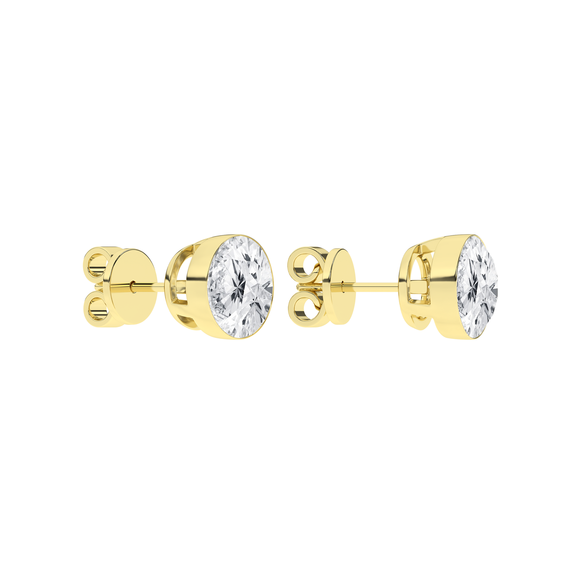 Seamless_x0019_ Solitaire Earrings (Round)