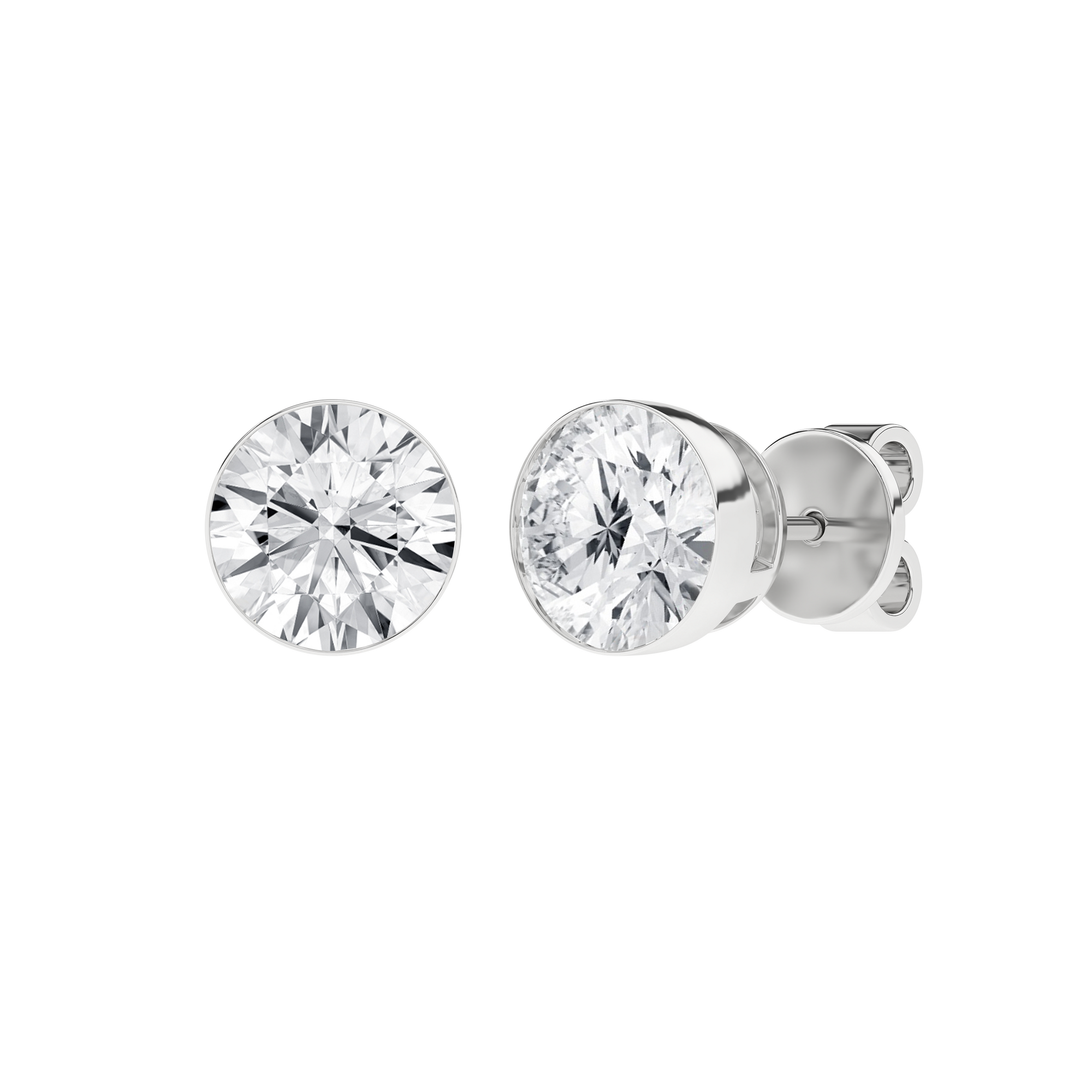 Seamless_x0019_ Solitaire Earrings (Round)