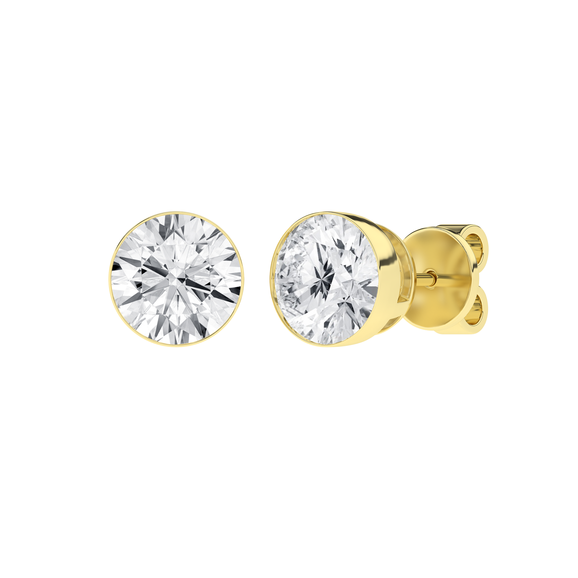 Seamless_x0019_ Solitaire Earrings (Round)