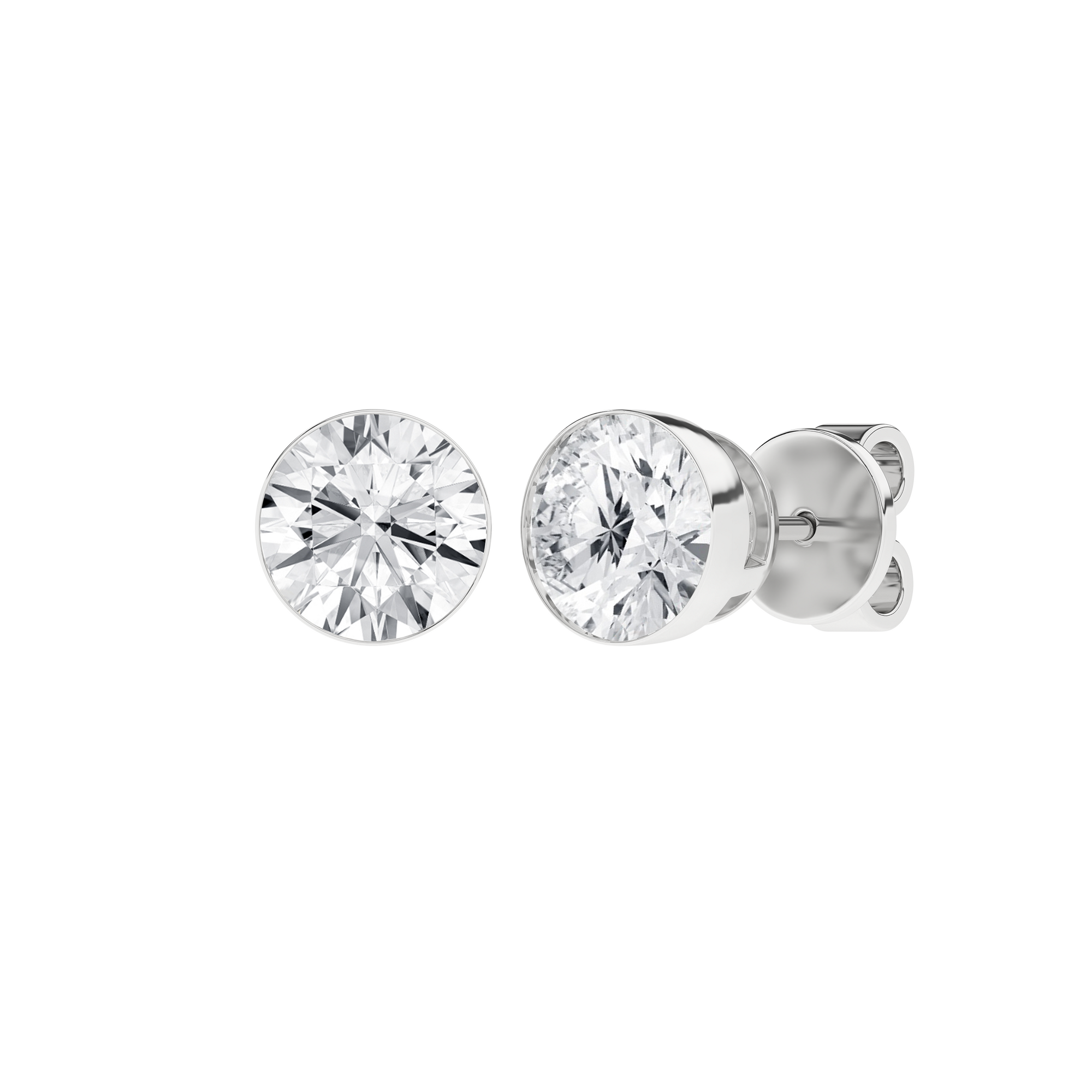 Seamless_x0019_ Solitaire Earrings (Round)