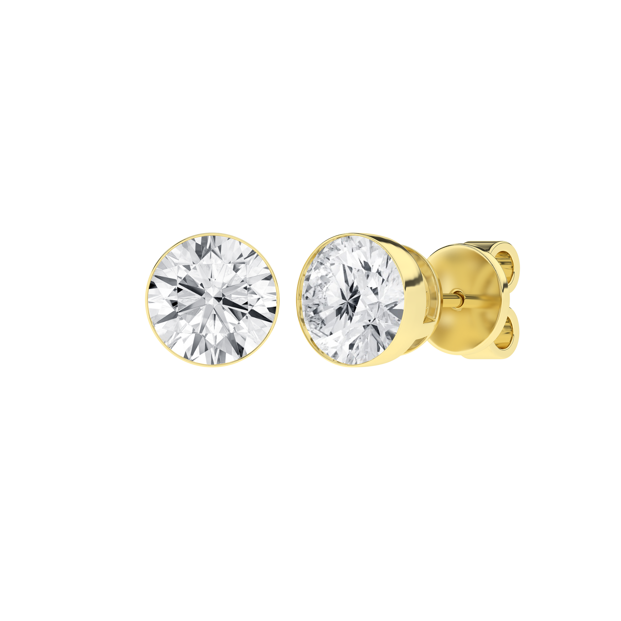 Seamless_x0019_ Solitaire Earrings (Round)