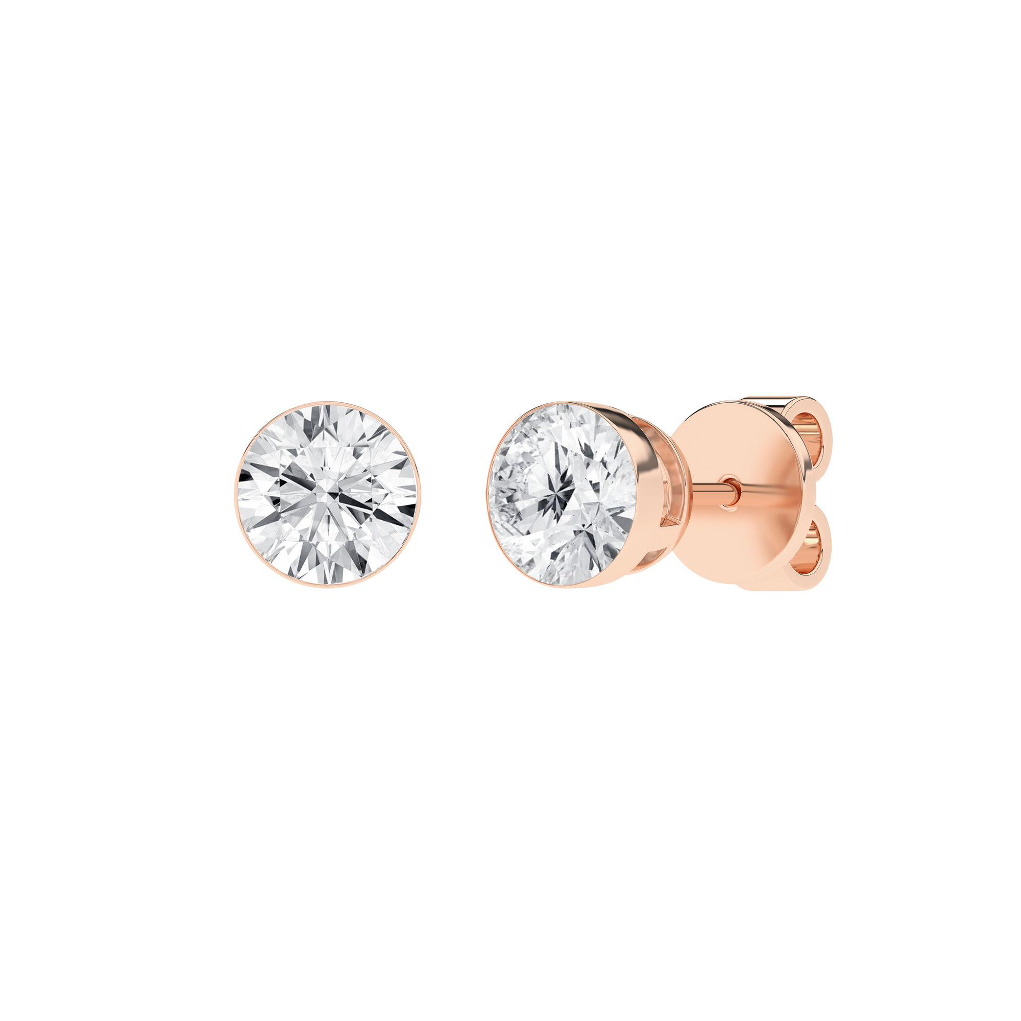 Seamless_x0019_ Solitaire Earrings (Round)