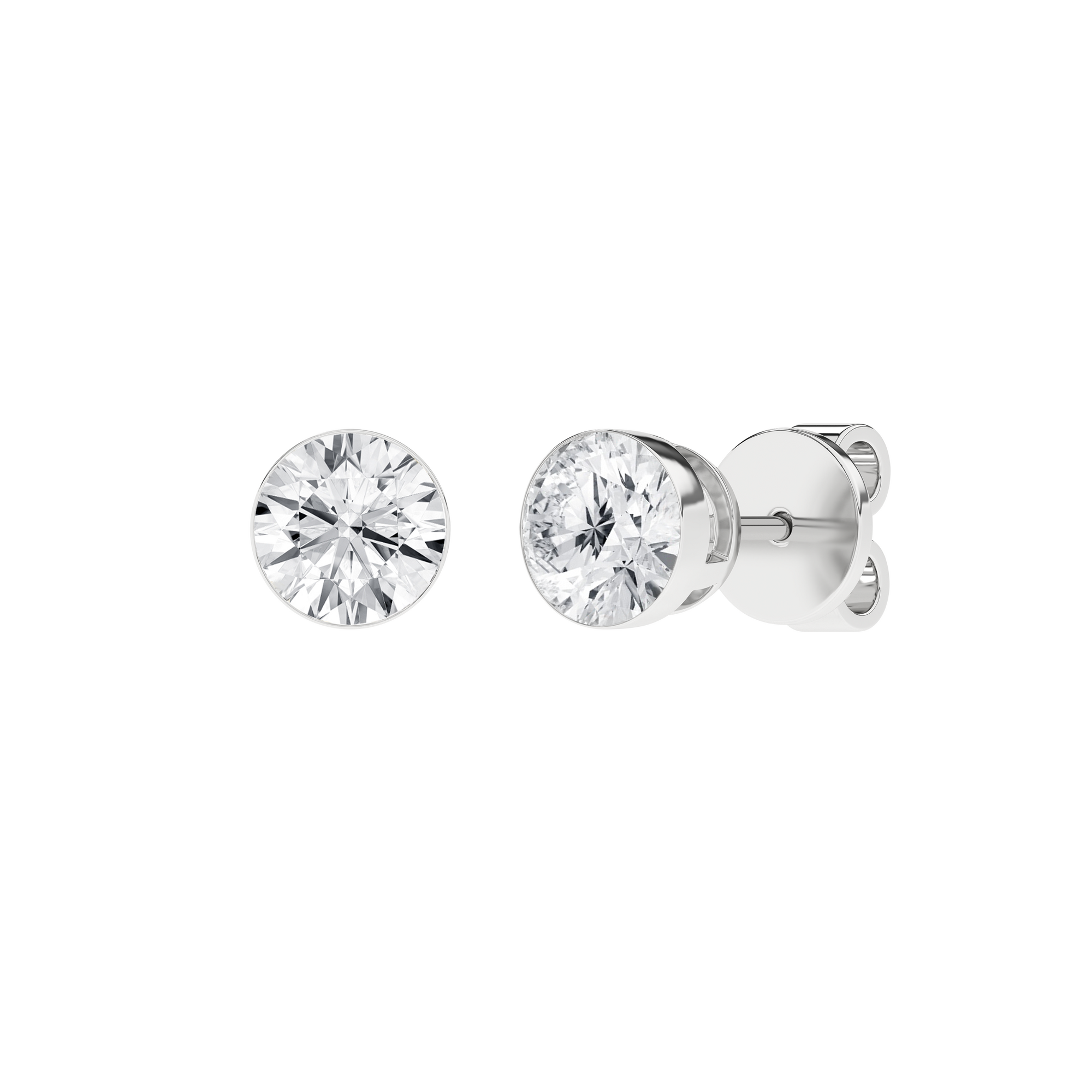 Seamless_x0019_ Solitaire Earrings (Round)