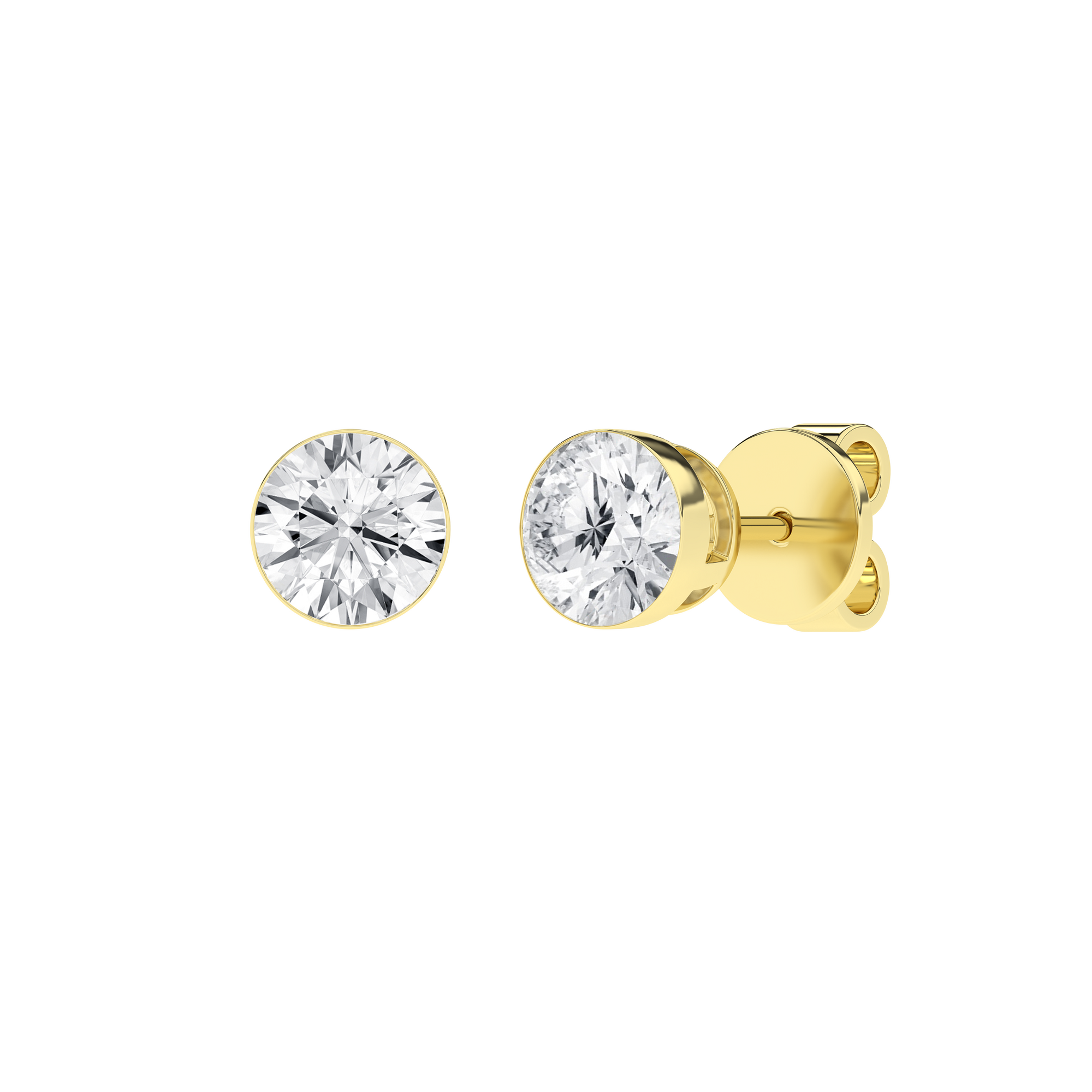 Seamless_x0019_ Solitaire Earrings (Round)