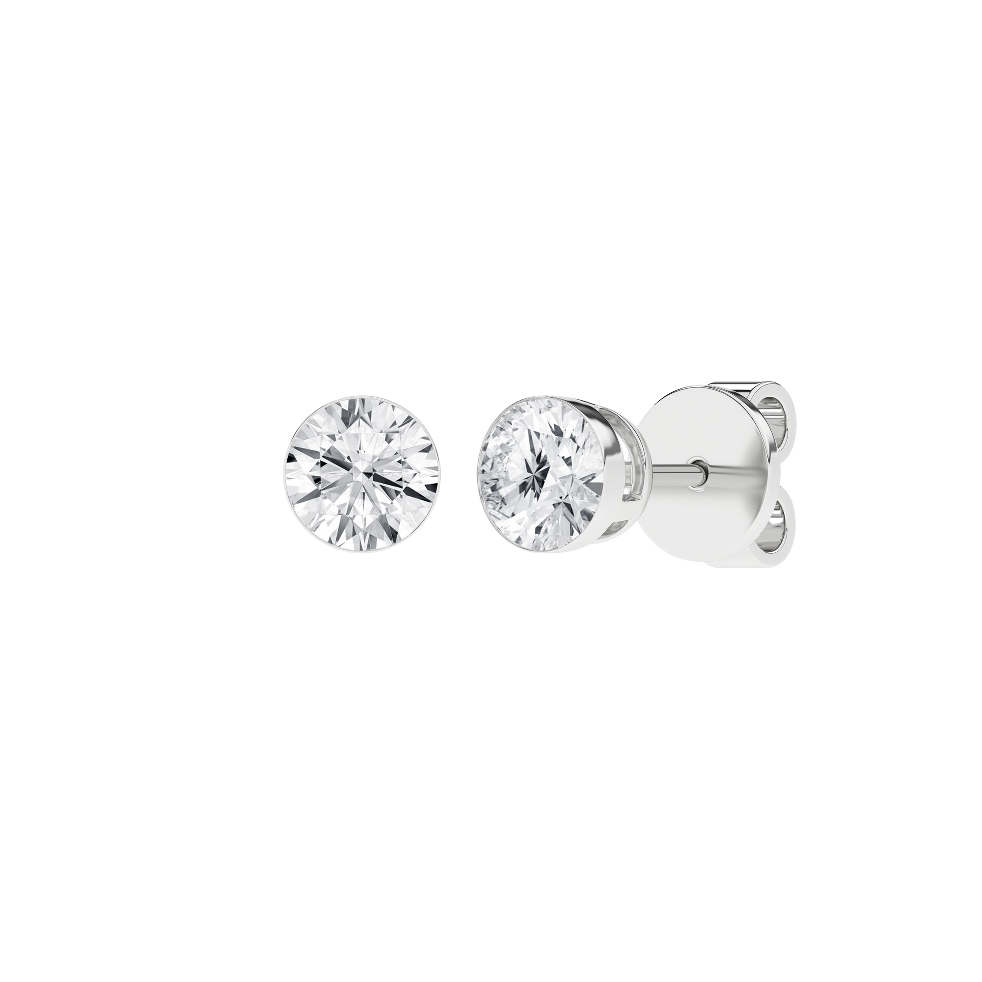 Seamless_x0019_ Solitaire Earrings (Round)