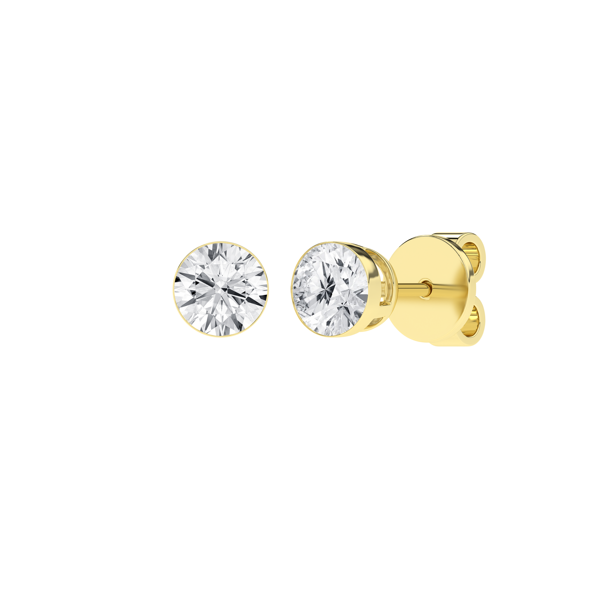 Seamless_x0019_ Solitaire Earrings (Round)