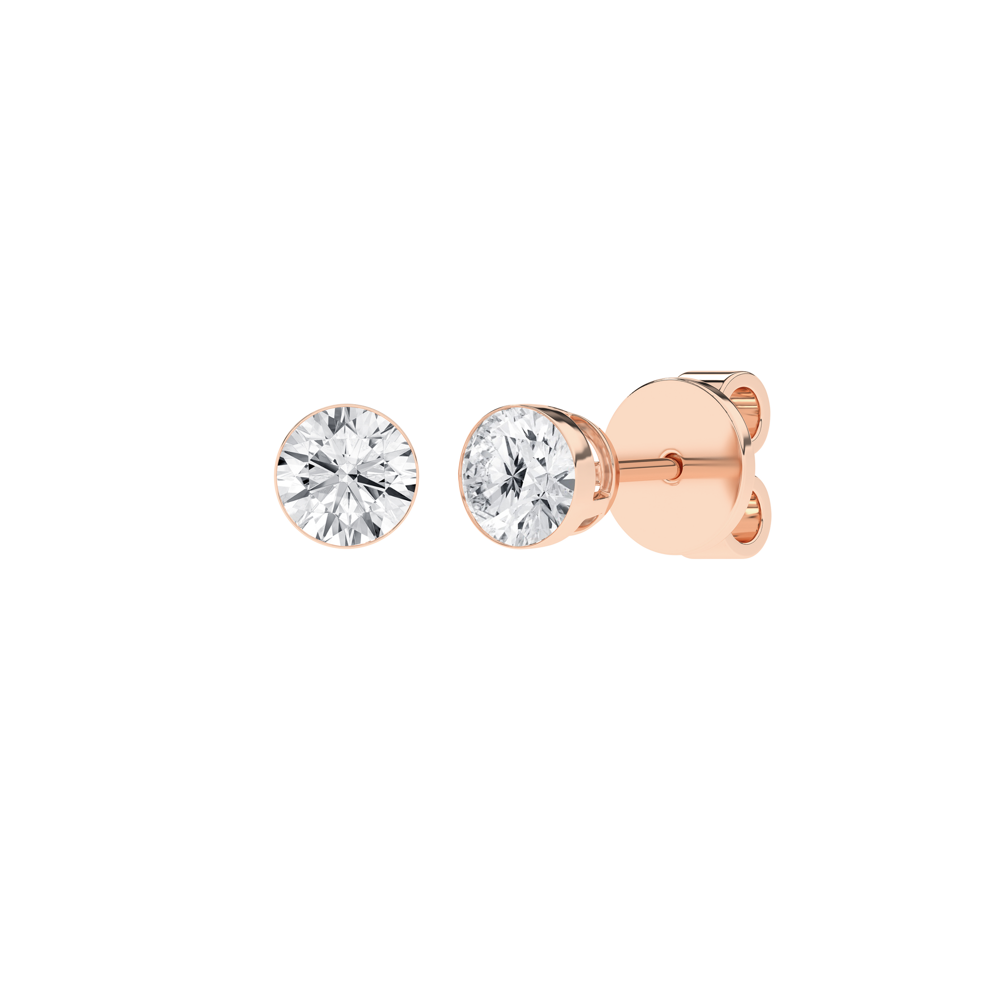 Seamless_x0019_ Solitaire Earrings (Round)