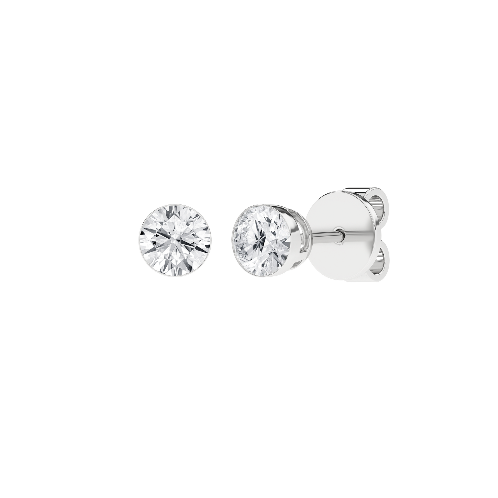 Seamless_x0019_ Solitaire Earrings (Round)