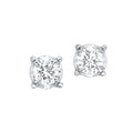 14kt White Gold Diamond True Reflection Stud Earrings 1/3ct