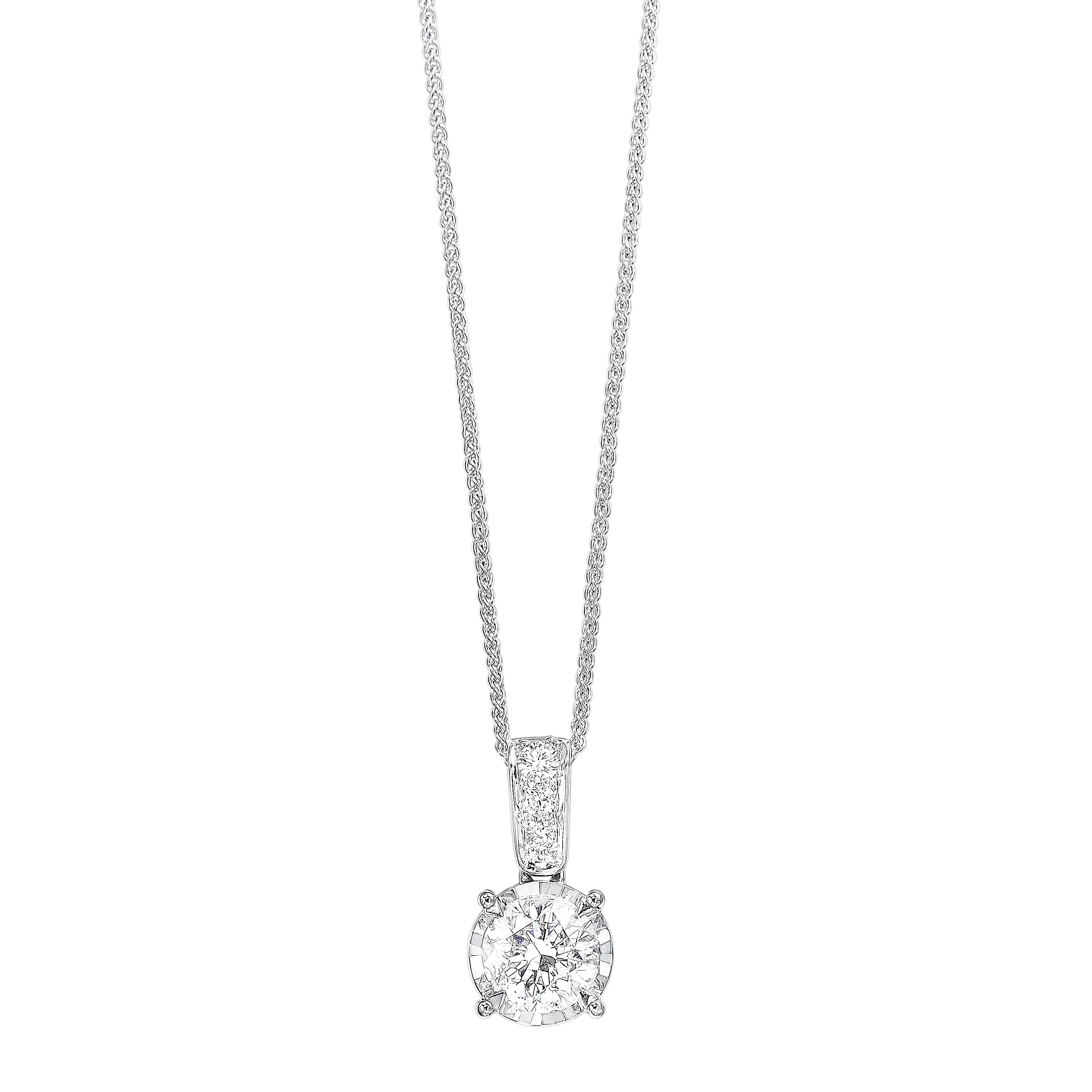 14kt White Gold Diamond True Reflection Pendant 3/4ct