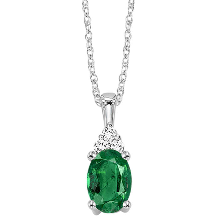 10KT White Gold & Diamond Classic Book 10K Birthstone Ensembles Neckwear Pendant  - 1/10 ctw