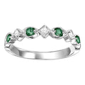 Gold Diamond Emerald Gemstone Ring