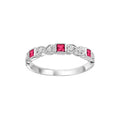 Gold Diamond Ruby Gemstone Ring