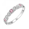 Gold Diamond Pink Tourmaline Gemstone Ring